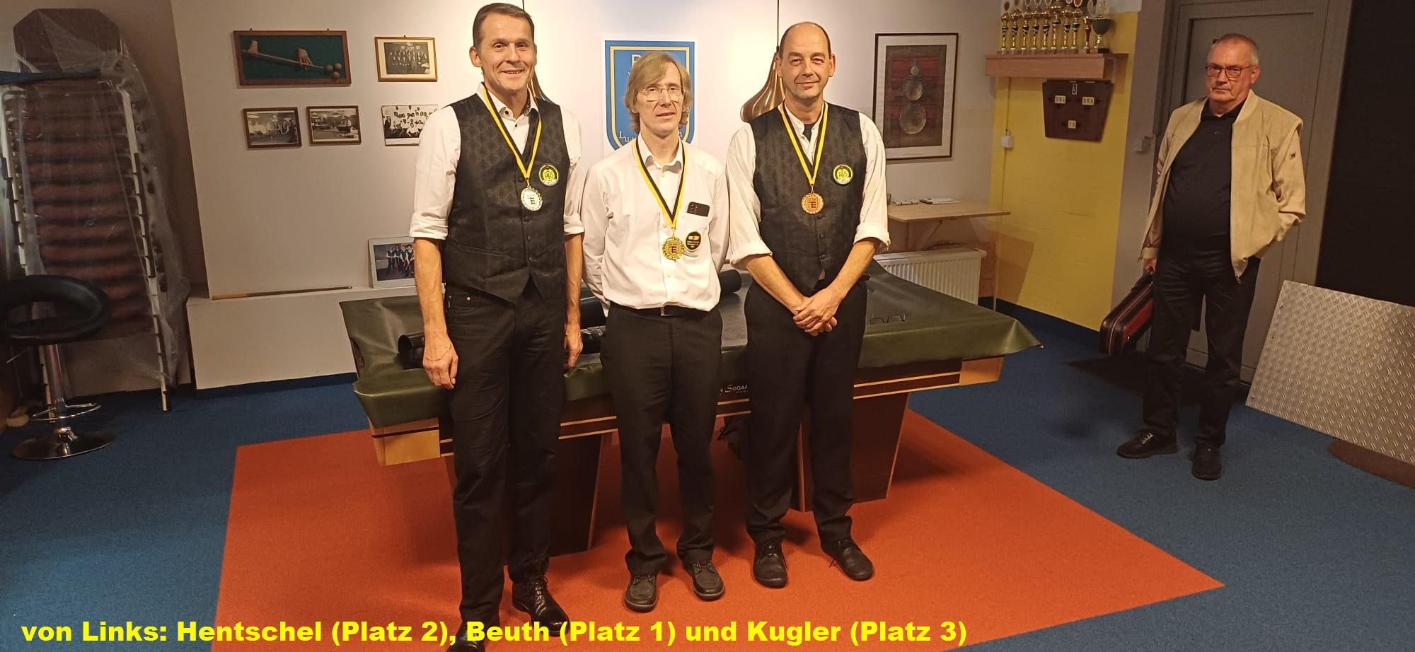 Sieger beschriftet